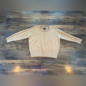 French Connection Camel Tan Ribbed Hem Sweater | Size XS